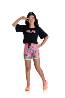 CONJUNTO TEEN FEMININO GIRAFFE PRETO 2223 - FTK BRAND 