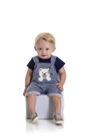 CONJUNTO BEBÊ MASCULINO URSO MARINHO 2228 - FTK BRAND