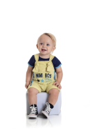 CONJUNTO BEBÊ MASCULINO MINI BOY AMARELO 2229 - FTK BRAND