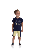 CONJUNTO INFANTIL MASCULINO COAST MARINHO 2236 - FTK BRAND 