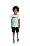 CONJUNTO INFANTIL MASCULINO SUMMER OFF WHITE 2245 - FTK BRAND
