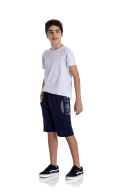BERMUDA TEEN MASCULINO WORTH IT MARINHO 2256 - FTK BRAND 