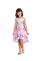 VESTIDO INFANTIL FEMININO MULLET AZUL 2358 - FTK BRAND