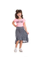 CONJUNTO INFANTIL FEMININO MUST HAVE ROSA NEON 2368 - FTK BRAND 