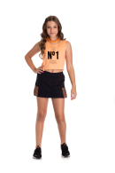CONJUNTO TEEN FEMININO NUMBER LARANJA 2376 - FTK BRAND 