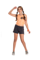 CONJUNTO TEEN FEMININO GIRLY LARANJA 2381 - FTK BRAND
