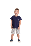 CONJUNTO INFANTIL MASCULINO EXPLORE MARINHO 2386 - FTK BRAND