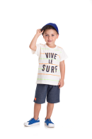 CONJUNTO INFANTIL MASCULINO SURF MARINHO 2387 - FTK BRAND 
