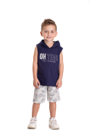 CONJUNTO INFANTIL MASCULINO SUMMER MARINHO 2392 - FTK BRAND 