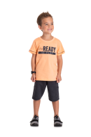 CONJUNTO INFANTIL MASCULINO PLAY LARANJA 2393 - FTK BRAND 