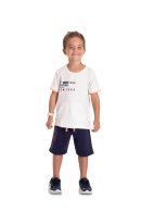 CONJUNTO INFANTIL MASCULINO NEW YORK OFF WHITE 2399 - FTK BRAND 