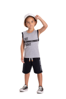 CONJUNTO INFANTIL MASCULINO RIGHT MESCLA  2404 - FTK BRAND 