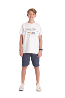 CONJUNTO TEEN MASCULINO JOYFUL OFF WHITE 2405  FTK BRAND 