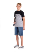 CAMISETA TEEN MASCULINO AMERICAN PRETA 2407 - FTK BRAND