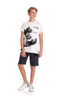 CAMISETA TEEN MASCULINO CALIFORNIA OFF WHITE 2409 - FTK BRAND
