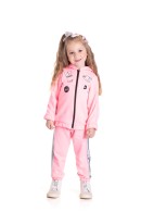 CONJUNTO INFANTIL FEMININO HELLO ROSA NEON 2429 - FTK BRAND 