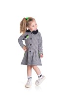 CASACO VESTIDO INFANTIL FEMININO SMILE BRANCO 2432 - FTK BRAND 