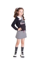 CONJUNTO INFANTIL FEMININO SMILING PRETO 2444 - FTK BRAND 