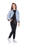 CALÇA JOGGER TEEN FEMININA  PRETA 2457 - FTK BRAND