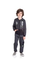 CONJUNTO INFANTIL MASCULINO READY  PRETO  2472 - FTK BRAND  