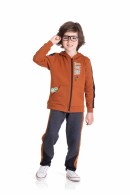 CONJUNTO INFANTIL MASCULINO WAY  CARAMELO 2473 - FTK BRAND 