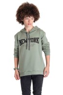 BLUSÃO TEEN MASCULINO NEW YORK VERDE  2482 - FTK BRAND 