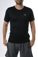 CAMISETA POLIAMIDA FITNESS PRETA 4080