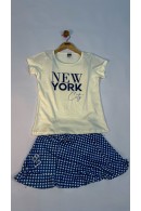 CONJUNTO TEEN FEMININO NYC MARINHO 2377 - FTK BRAND