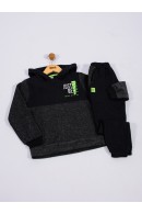 CONJUNTO INFANTIL MASCULINO JUST BE PRETO 2468 - FTK BRAND  