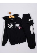 CONJUNTO INFANTIL  FEMININO LONDON  PRETO  2442 - FTK BRAND  