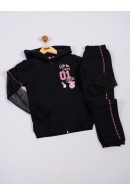 CONJUNTO INFANTIL FEMININO GIRL PRETO  2441 - FTK BRAND