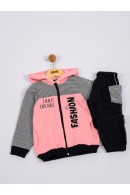 CONJUNTO INFANTIL FEMININO FASHION SALMÃO 2428 - FTK BRAND 
