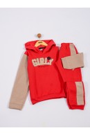 CONJUNTO  INFANTIL FEMININO GIRLY VERMELHO  2439 - FTK BRAND 