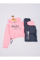 CONJUNTO INFANTIL FEMININO FABULOUS ROSA NEON 2437 - FTK  BRAND