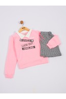 CONJUNTO INFANTIL FEMININO SMILING ROSA  2444 - FTK BRAND 