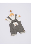 CONJUNTO BEBÊ MASCULINO URSO PRETO 2228 - FTK BRAND