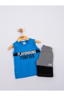 CONJUNTO INFANTIL MASCULINO PLAYGROUND ROYAL 2237 - FTK BRAND 