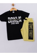 CONJUNTO INFANTIL MASCULINO NEW YORK PRETO 2246 - FTK BRAND 