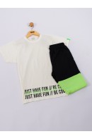 CONJUNTO INFANTIL MASCULINO HAVE FUN OFF WHITE 2247 - FTK BRAND 