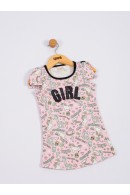 VESTIDO INFANTIL FEMININO GIRL ROSA 2182 - FTK BRAND