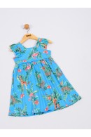 VESTIDO INFANTIL FEMININO SAFARI AZUL 2180 - FTK BRAND 