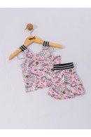 CONJUNTO INFANTIL FEMININO ARCO-ÍRIS ROSA 2186 - FTK BRAND 