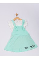 CONJUNTO INFANTIL SALOPETE HEY VERDE 2195 - FTK BRAND