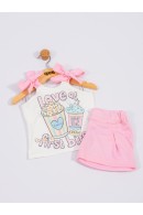 CONJUNTO INFANTIL PIPOCA ROSA 2200 - FTK BRAND 