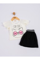 CONJUNTO INFANTIL GATINHO OFF WHITE 2209 - FTK BRAND