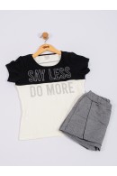 CONJUNTO TEEN FEMININO DO MORE PRETO 2216 - FTK BRAND 