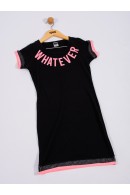 VESTIDO TEEN FEMININO WHATEVER  ROSA 2261 - FTK BRAND
