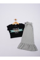 CONJUNTO TEEN FEMININO COOL PRETO 2225 - FTK BRAND