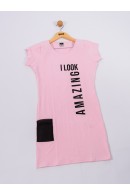 VESTIDO TEEN FEMININO AMAZING ROSA 2212 - FTK BRAND