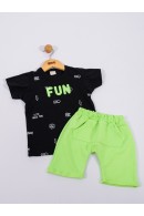 CONJUNTO INFANTIL MASCULINO FUN PRETO 2385 - FTK BRAND 